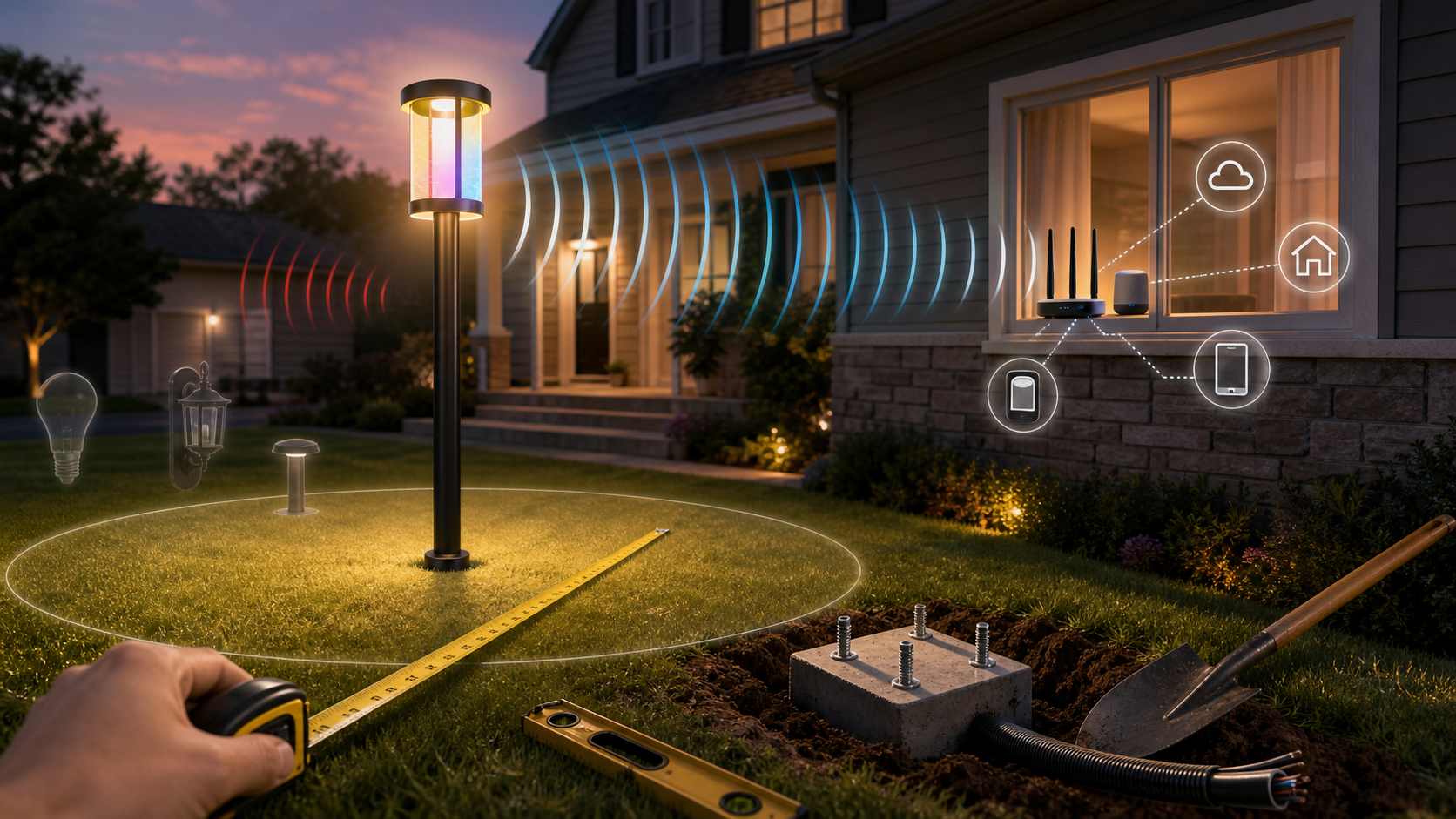 Govee's Outdoor Lamp Post Is a Matter Deal, But Measure the Yard First